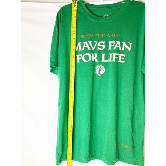 DALLAS MAVERICKS Size XL MAVS "FAN FOR LIFE" Shirt - Picture 3 of 6
